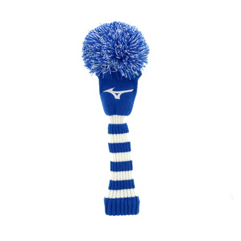 Mizuno Men's Knit Pom Fairway Headcover Blue/White (260323-FQP)